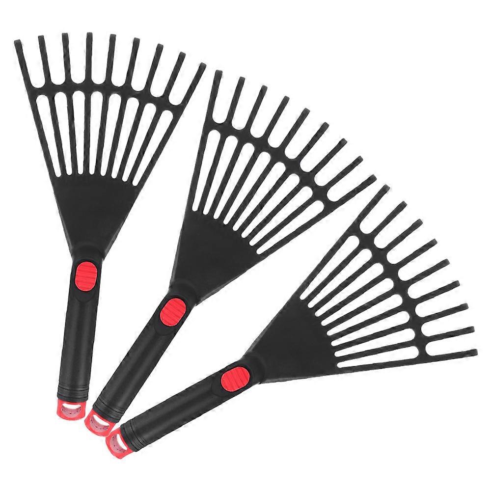 Rake Plastic Rake for Garden Use 3Pcs Hand Tool Set