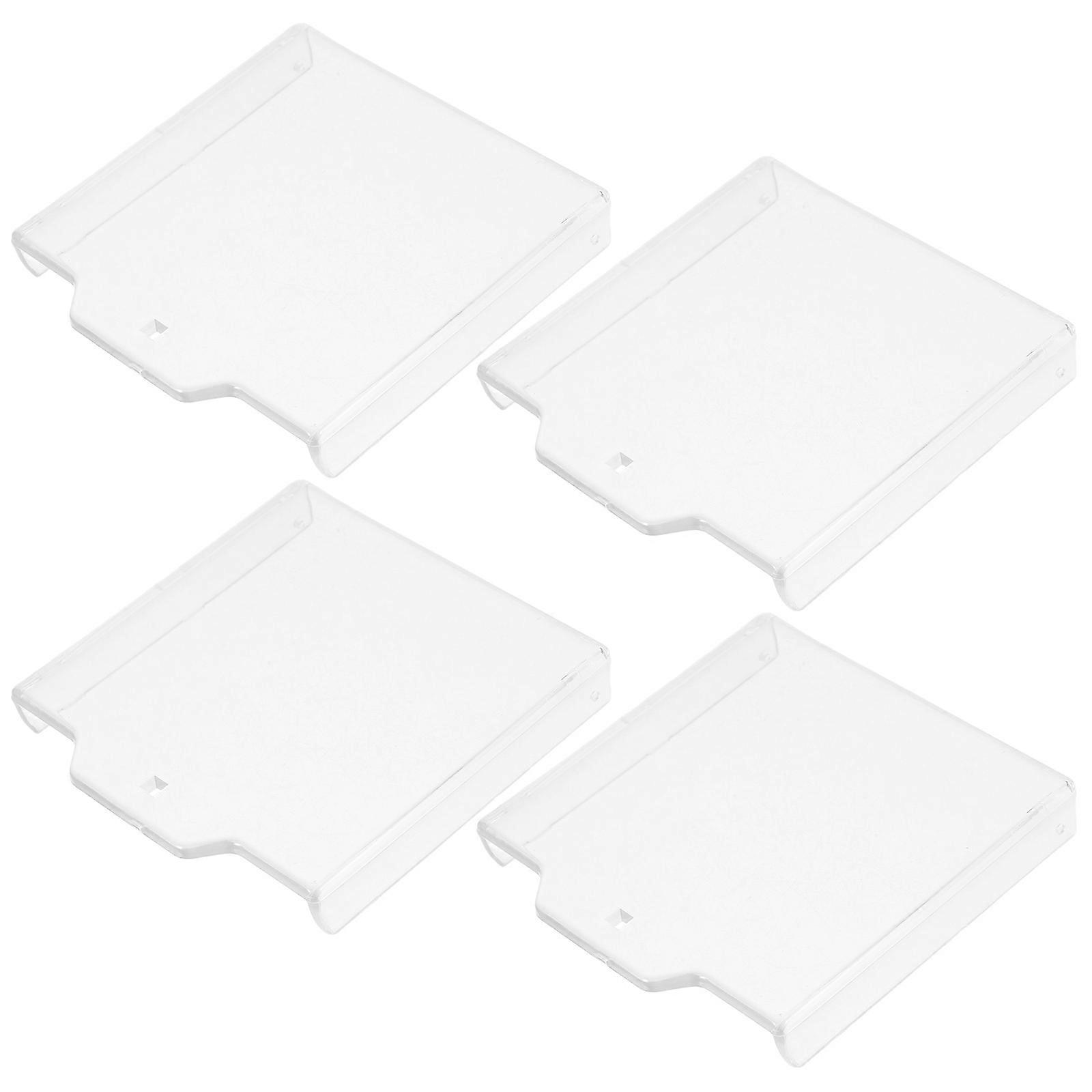 Fire Alarm Switch Button Transparent Plastic 4Pcs for Emergency