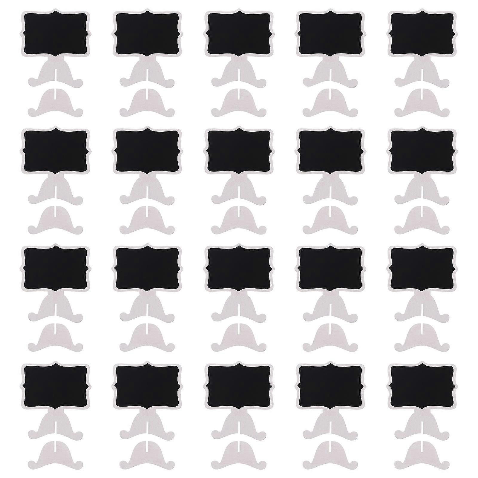 White Wedding Blackboard Message Board for Writing with Solid Base and Reusable Design 20pcs