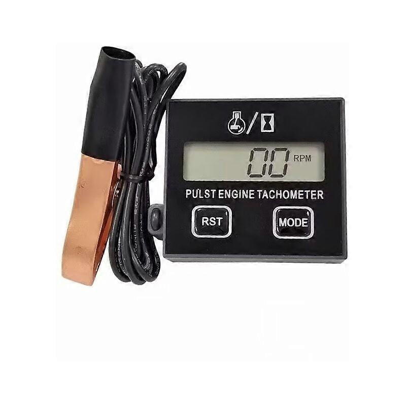 Inductive Tachometer, 2-Stroke Digital Tachometer, Inductive Digital Tachometer for Chainsaws, Lawn Mowers and Motorcycles, Replaceable Battery