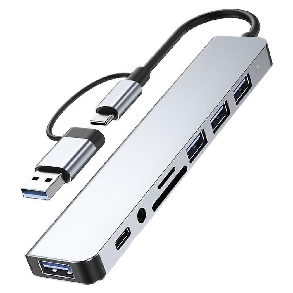 USB Hub Headphone Adapters Extender Docking Station Splitter