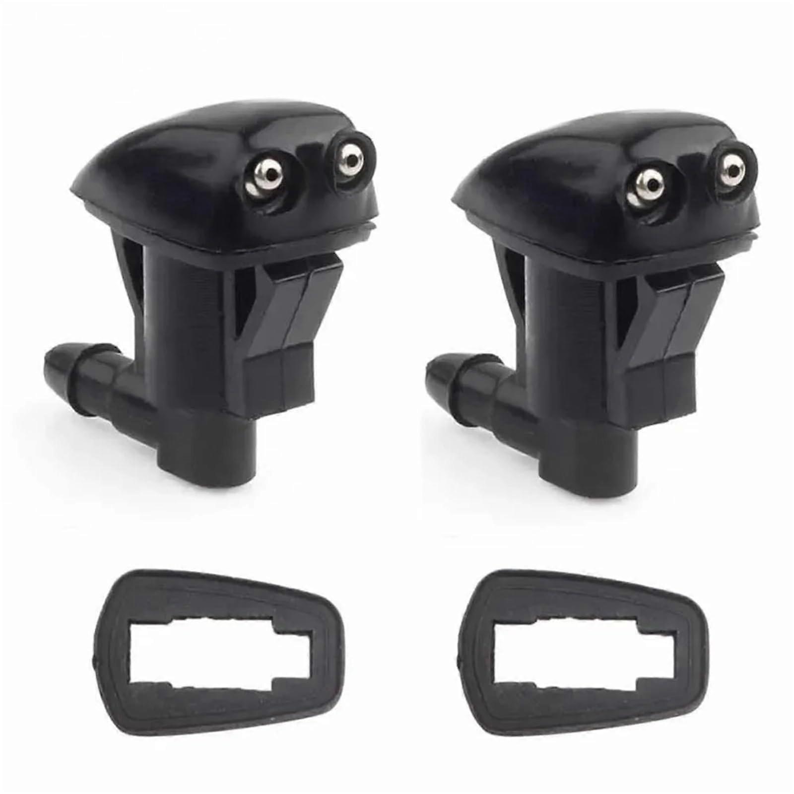2Pcs Universal Double Hole Windshield Washer Nozzle for Car Wiper Spray Jet Replacement