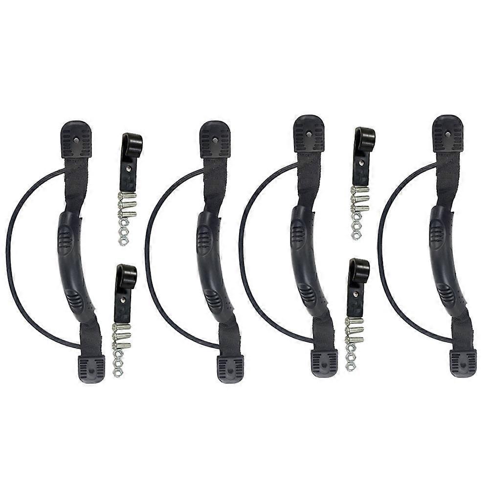 Elastic Rope Kayak Handle for Replacement Kayak Handle 4Sets Black