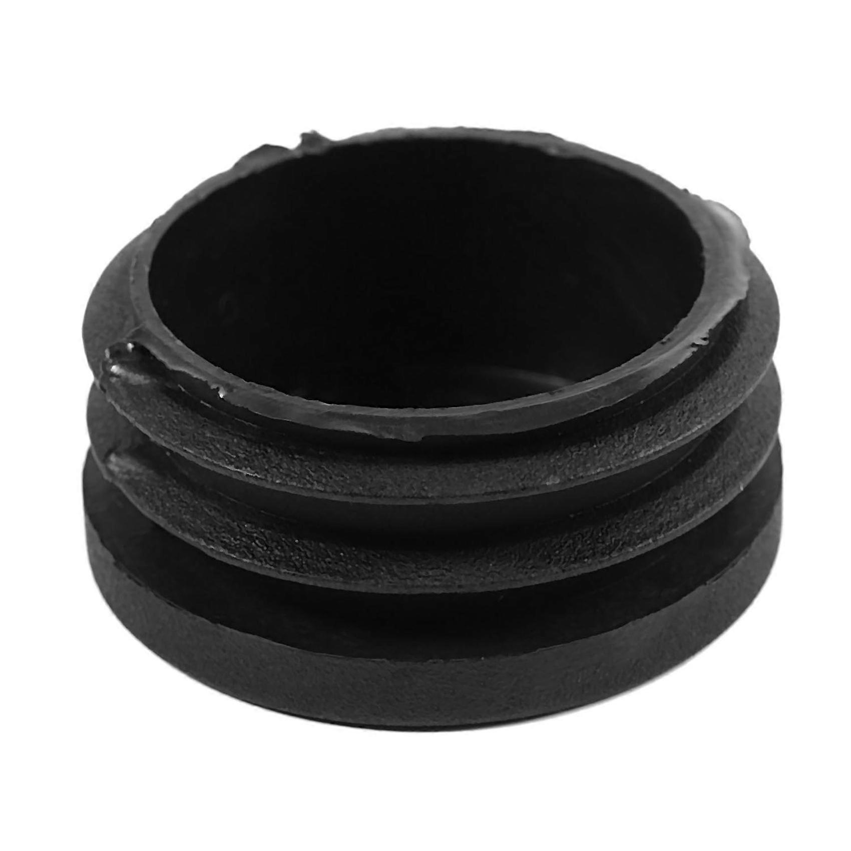 24Pcs Plastic Blanking End Cap Pipe Tube Insert Plug Cover 40mm Black