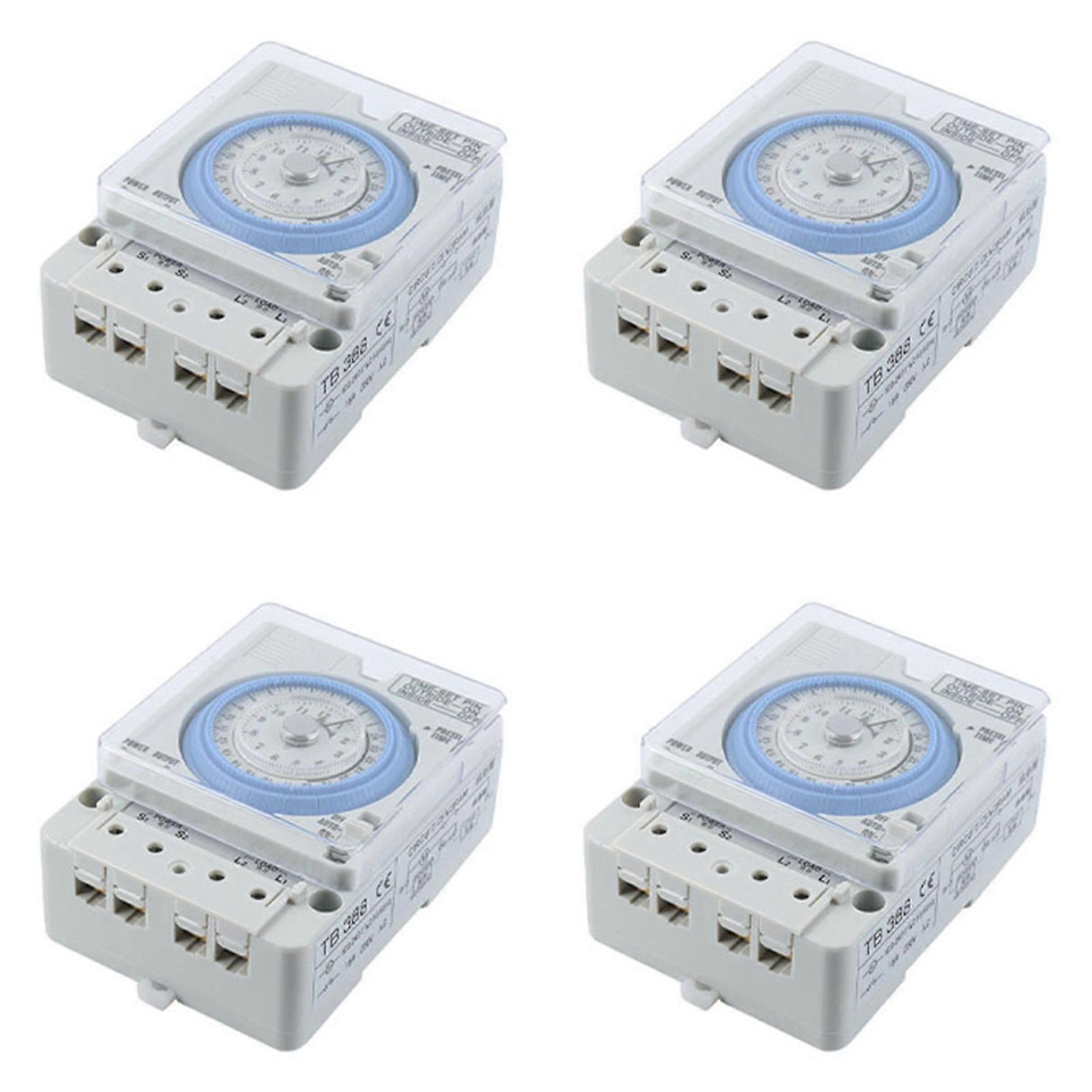 4X TB-388 Rectangle 15 Minutes / 96 Times Switch Timer Without Battery
