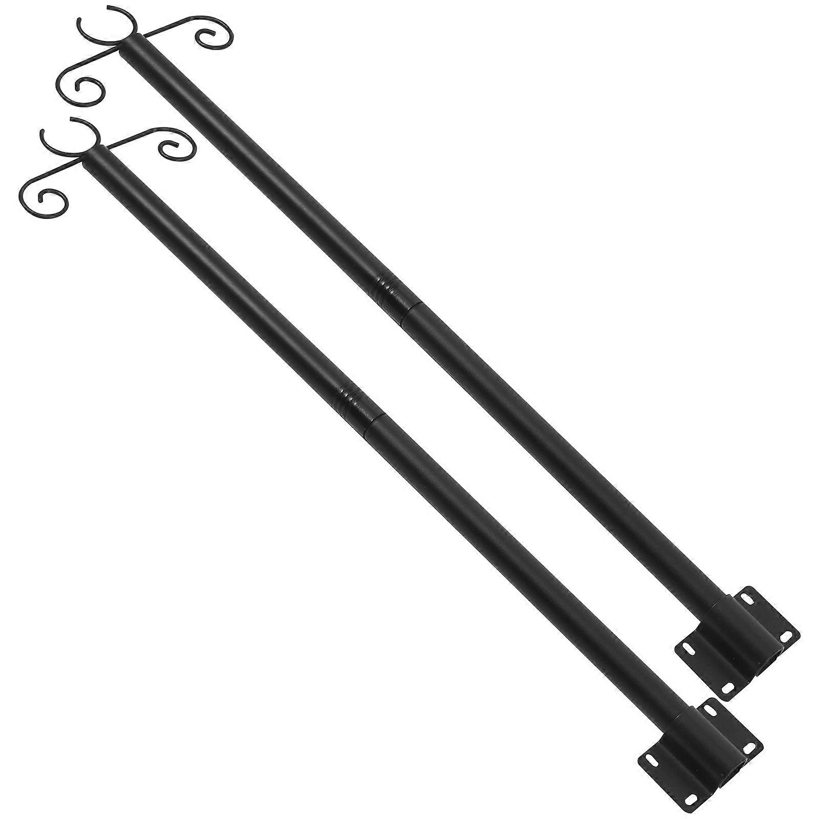 Outdoor Pole Lights Hanging Pole 2Sets for String Light Holding