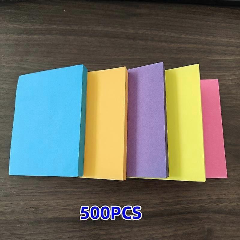 500 Sheets Neon Sticky Notes in Bright Colors, Ideal for Students and Office Use, Vibrant Note Pads for Easy Organization