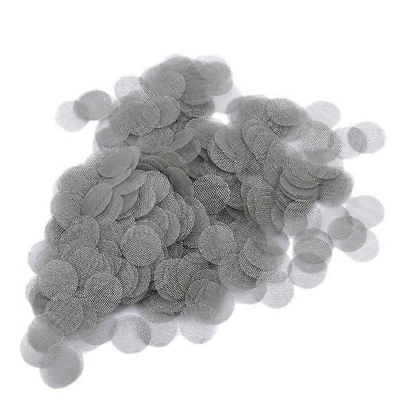 500Pcs stainless steel Filter Net Piece Network pipe Screen mesh metal wrapped edge mesh filter