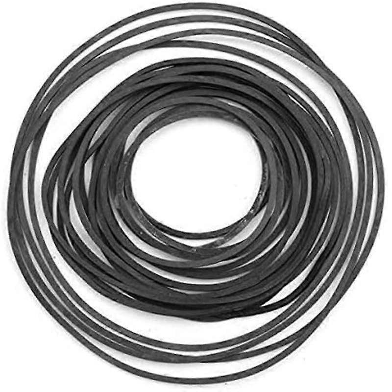 50Pcs 4mm Wide Cassette Tape Drive Belt Set, Durable Flat Rubber Replacement for Recorder and CDROM