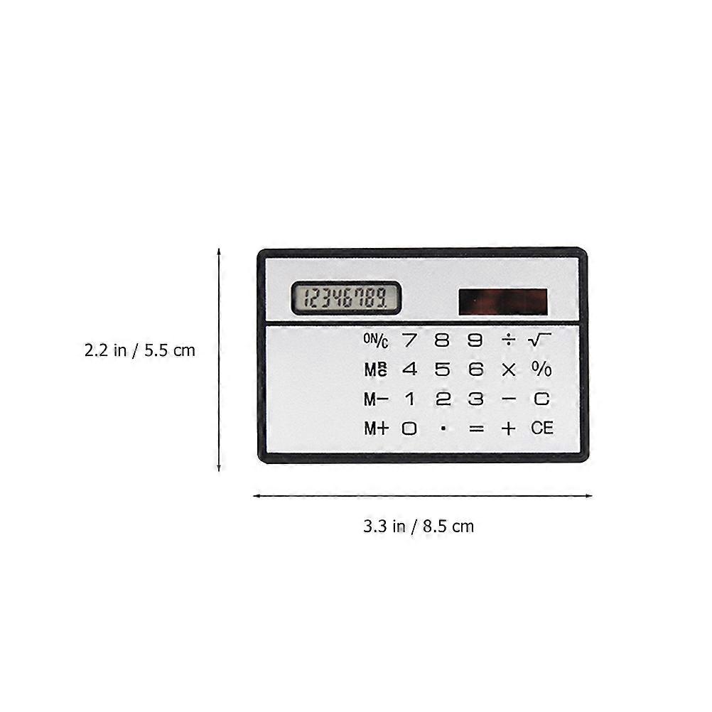 Solar Powered Mini Calculator with Touch Panel for Office Use 1Set