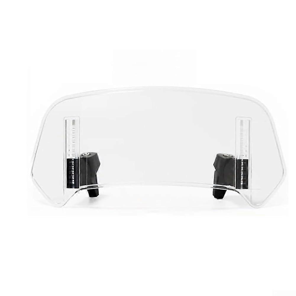 Motorcycle Windshield Deflector Adjustable Height ABS Screen for Enhanced Wind Protection White