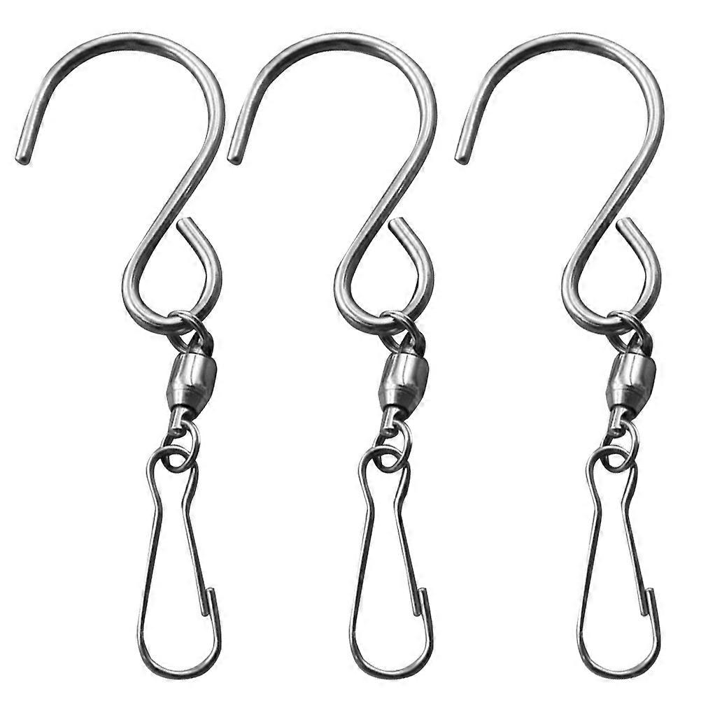 Self-Rotating 7Pcs Stainless Steel S Hook for Holding Display Items