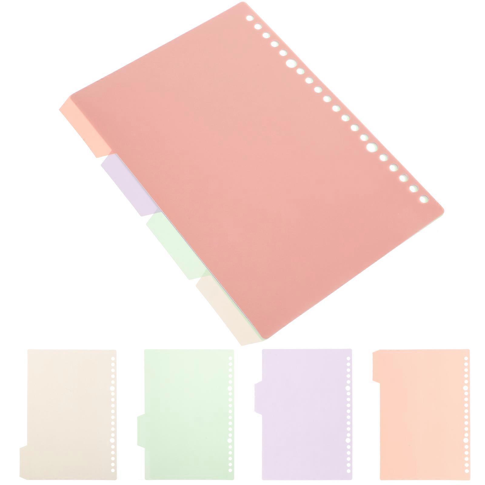 Løsbladsmarkører til ringbind, papirdelere, 8 stk. til notesbog