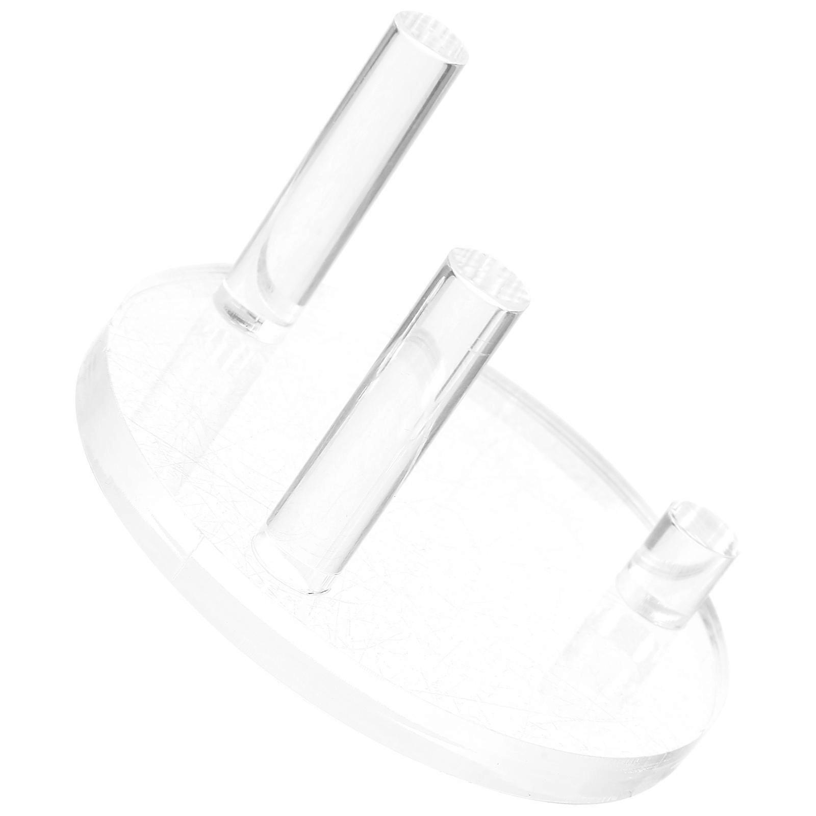Acrylic Display Stand for Storage Transparent Clear Three-Peg Display Stand