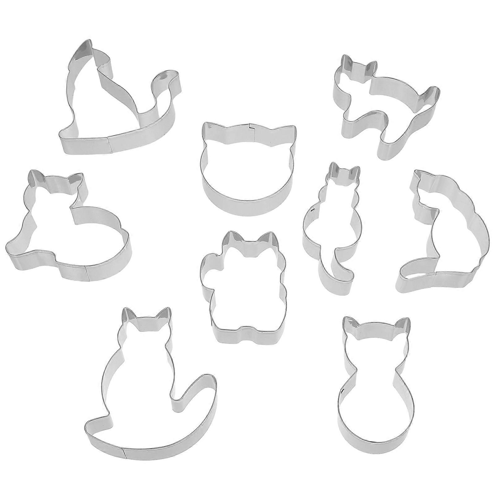 Biscuit Cutter Stainless Steel Cat Baking Mold for Baking 36Pcs