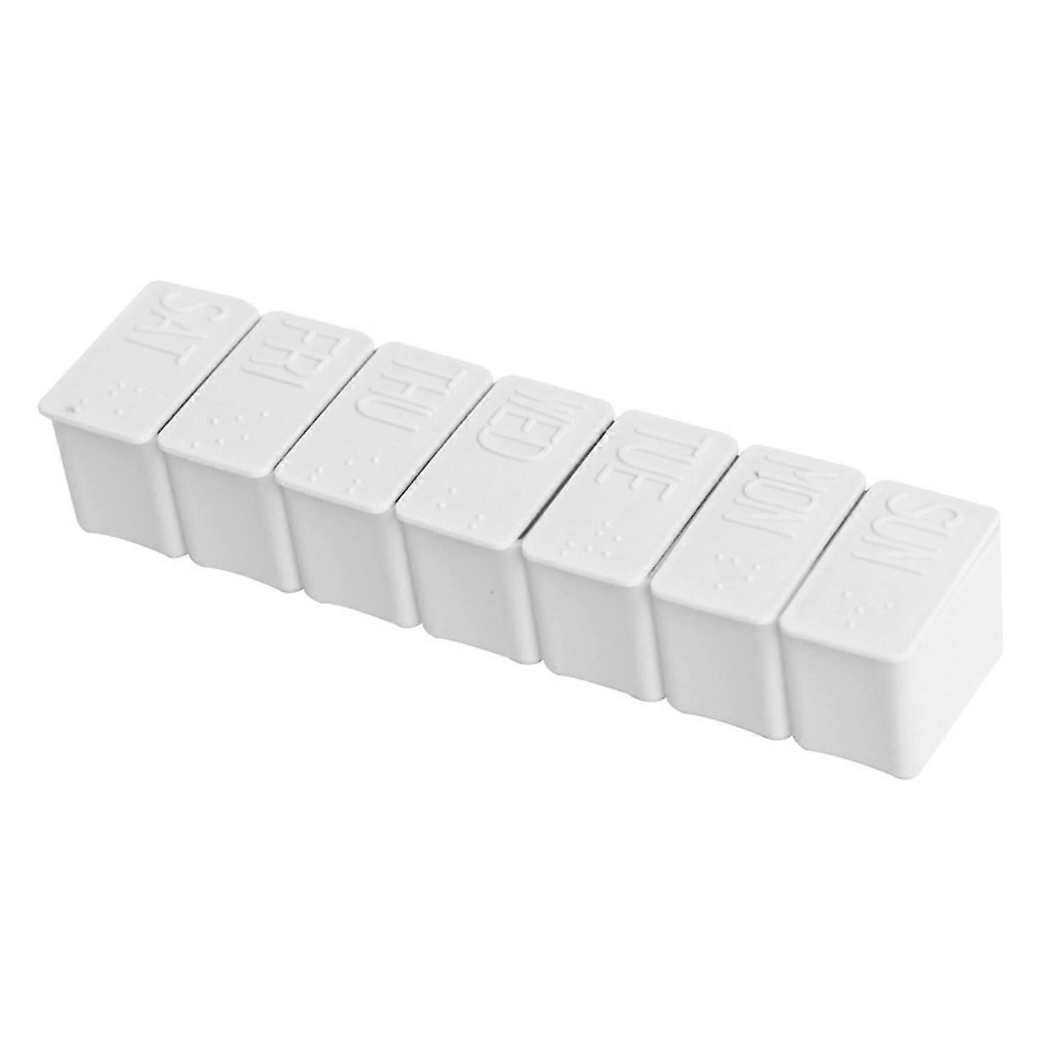 Pill Case Large Capacity Portable PP Weekly Pill Storage Box for Vitamin