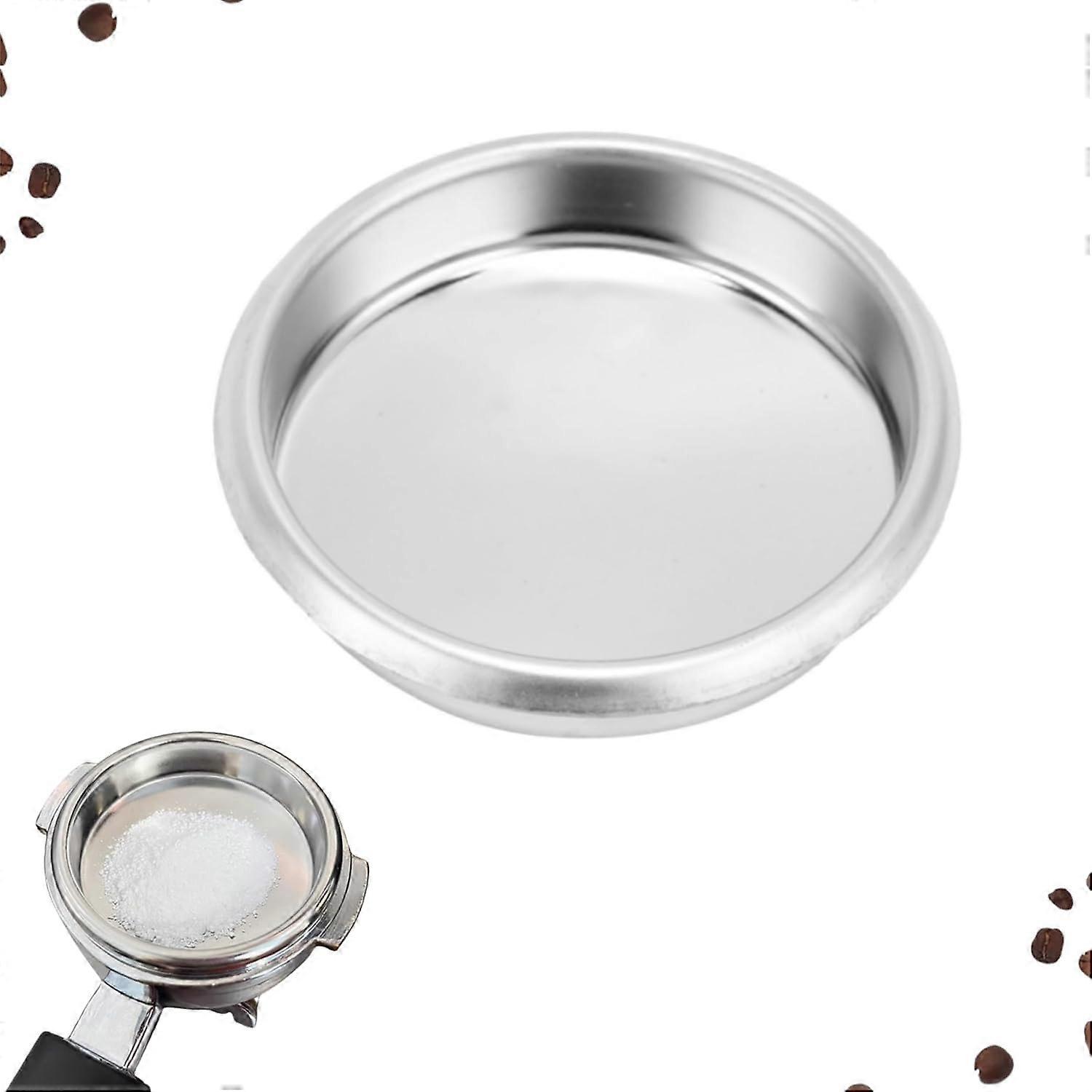 54mm Stainless Steel Coffee Machine Blind Filter Espresso Backflush Disk for Sage 870
