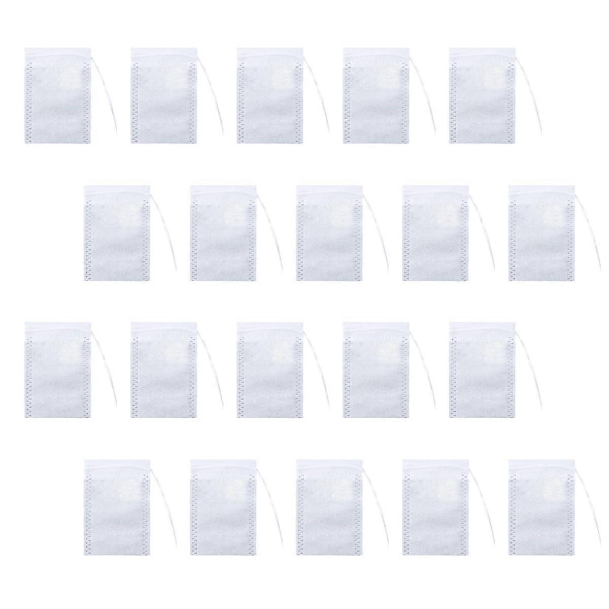 Disposable Drawstring Tea Filter Bags 200pcs NonWoven Loose Leaf Infusers for Home and Office Brewing