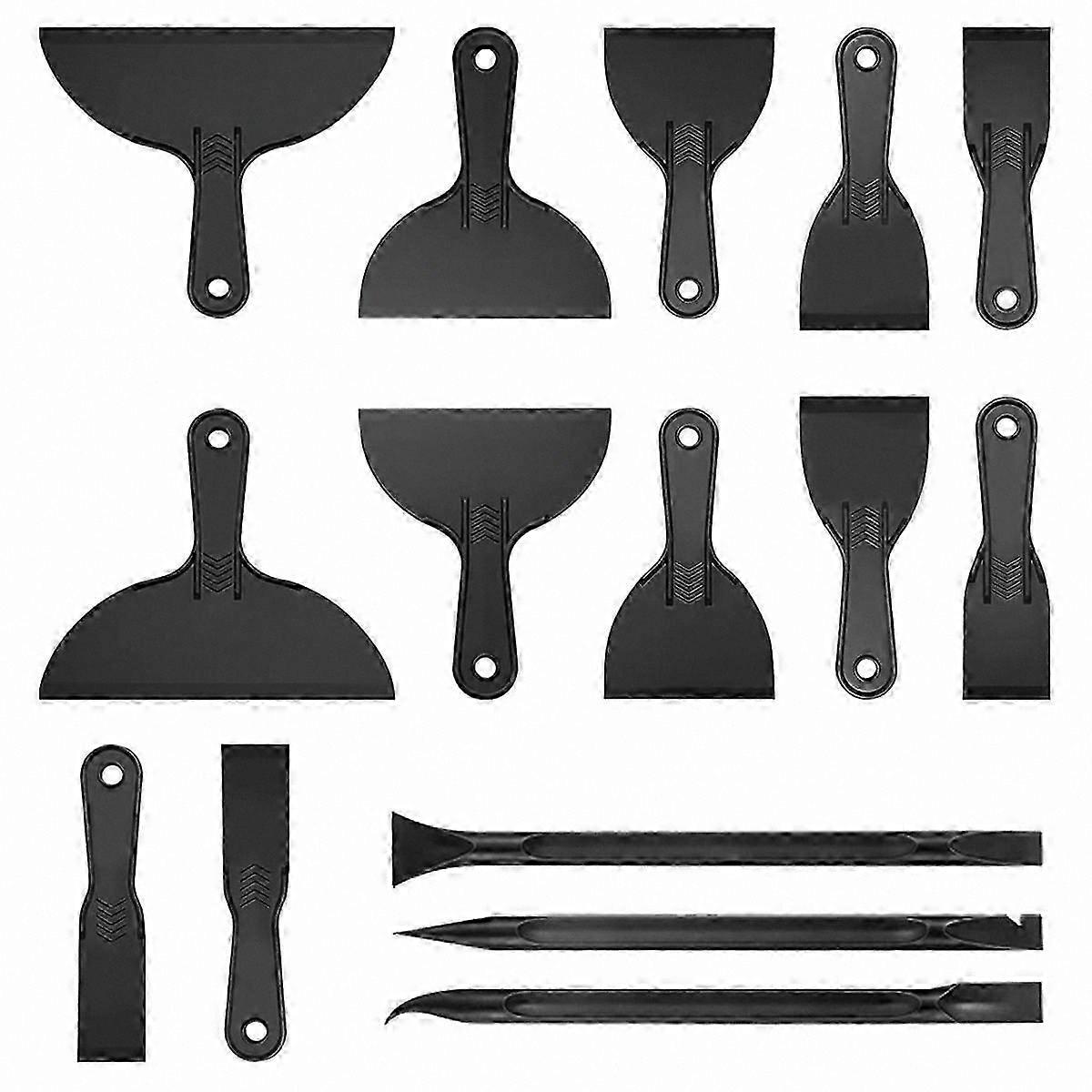 15 Pack Plastic Putty Knife Set