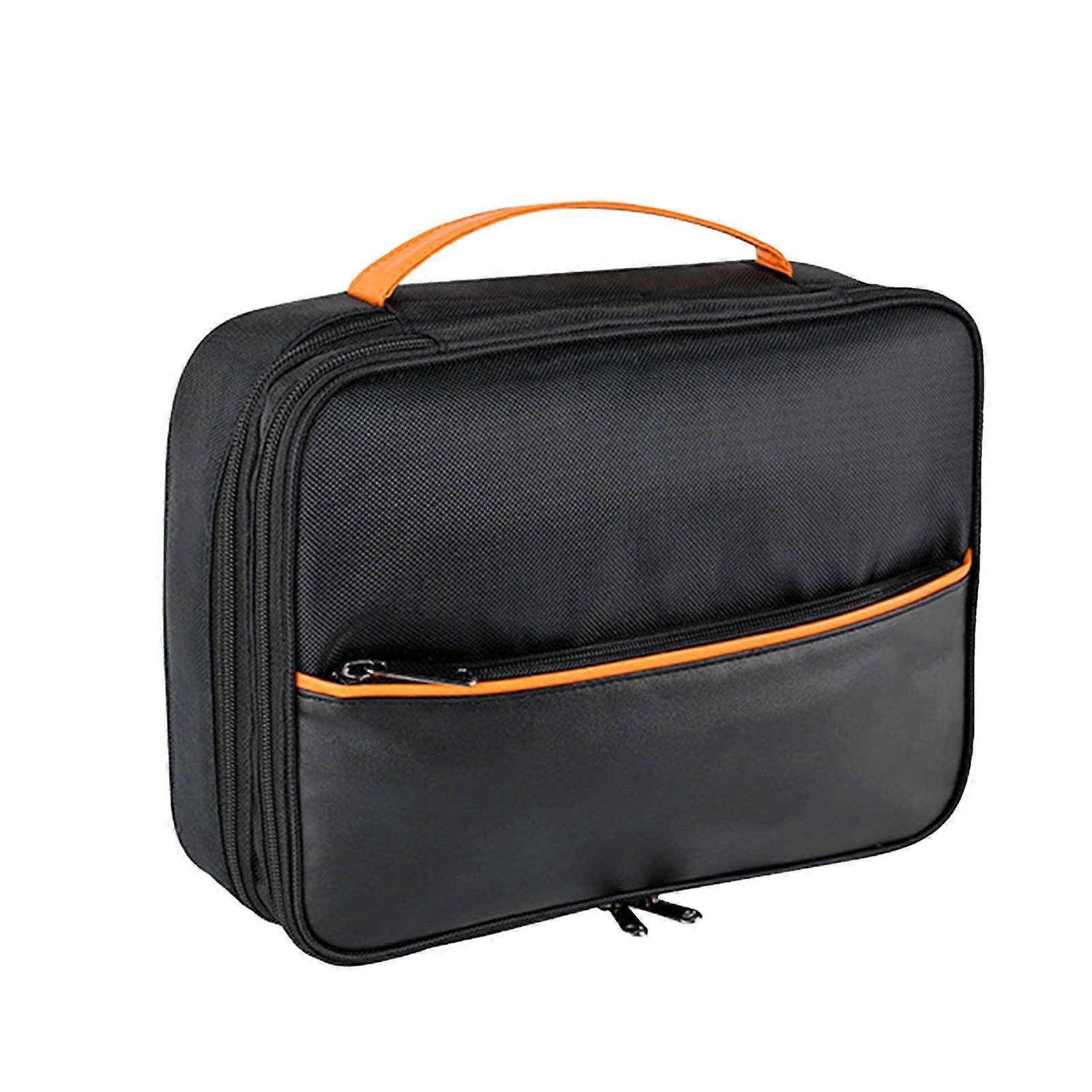 Electronics Organizer with 3 Layer Storage Travel Cable and Charger Bag MoistureResistant Polyester