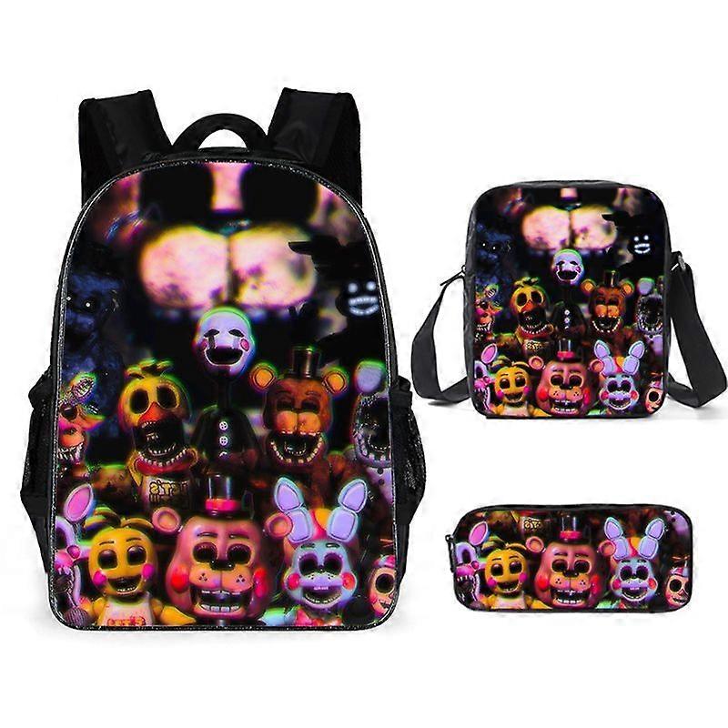 Five Nights Backpack, School Bag, Children's School Bag, Backpack, Men's Backpack, Laptop Backpack, Three-piece Backpack