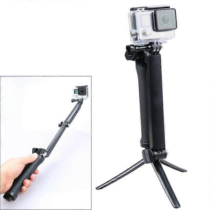3-Way Extendable Monopod Tripod Camera Handle for Action Cameras