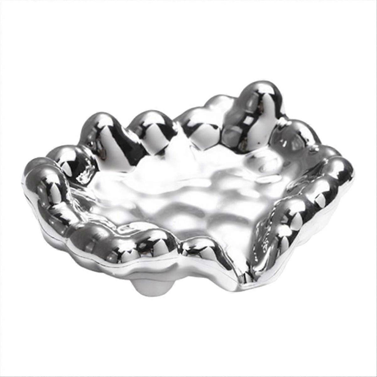 A Quick Drain Soap Dish Washbasin Countertop Storage Tray Bathroom