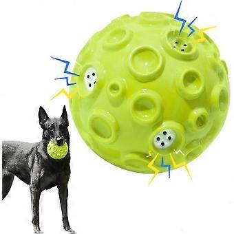 Bola de brinquedo para cães que mastigam com força, bola interativa com som de bip mágico, feita de borracha elástica durável.