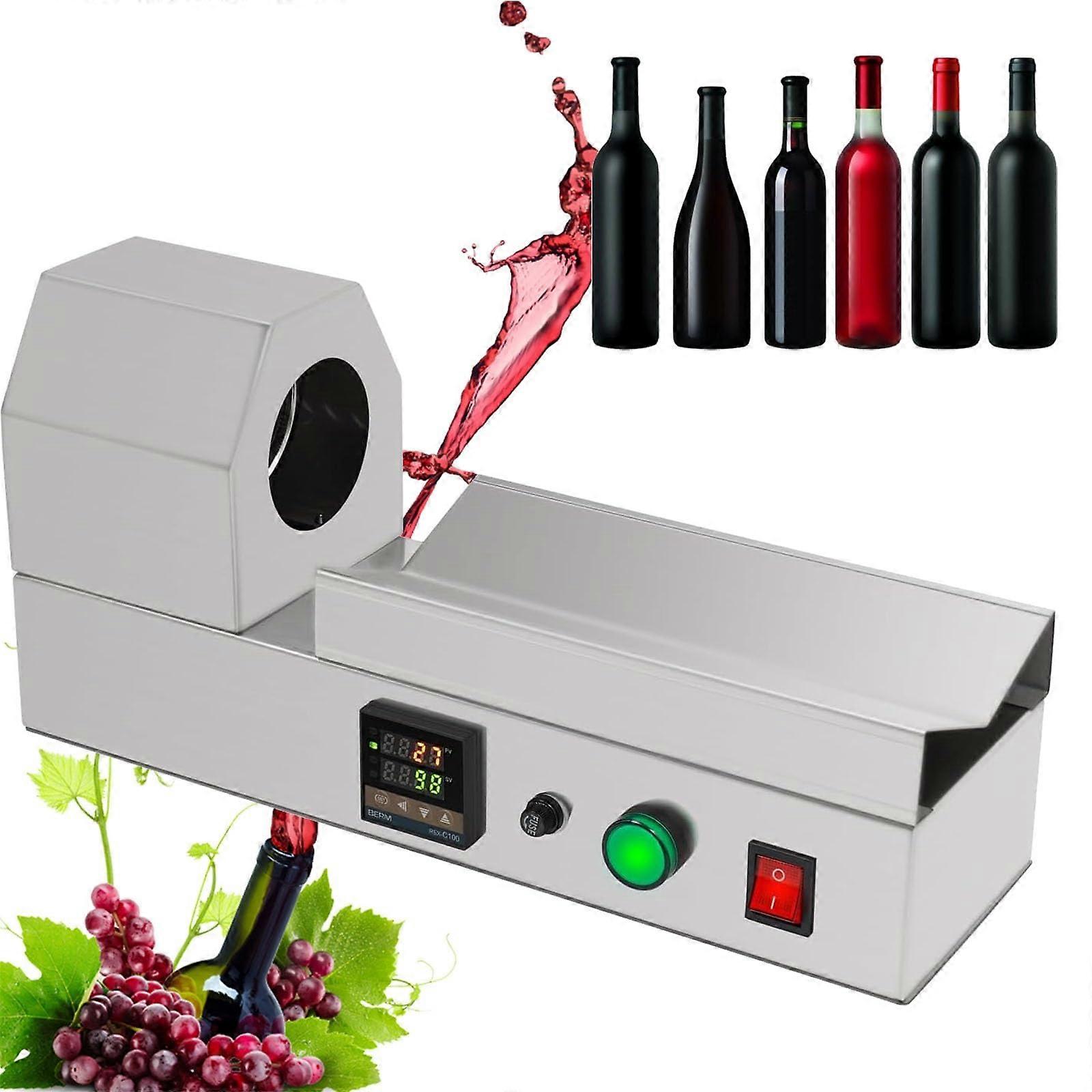 Heat Shrink Bottle Cap Machine with Precise Temperature Control for Wine Bottle PVC Capsules Ref: 1836