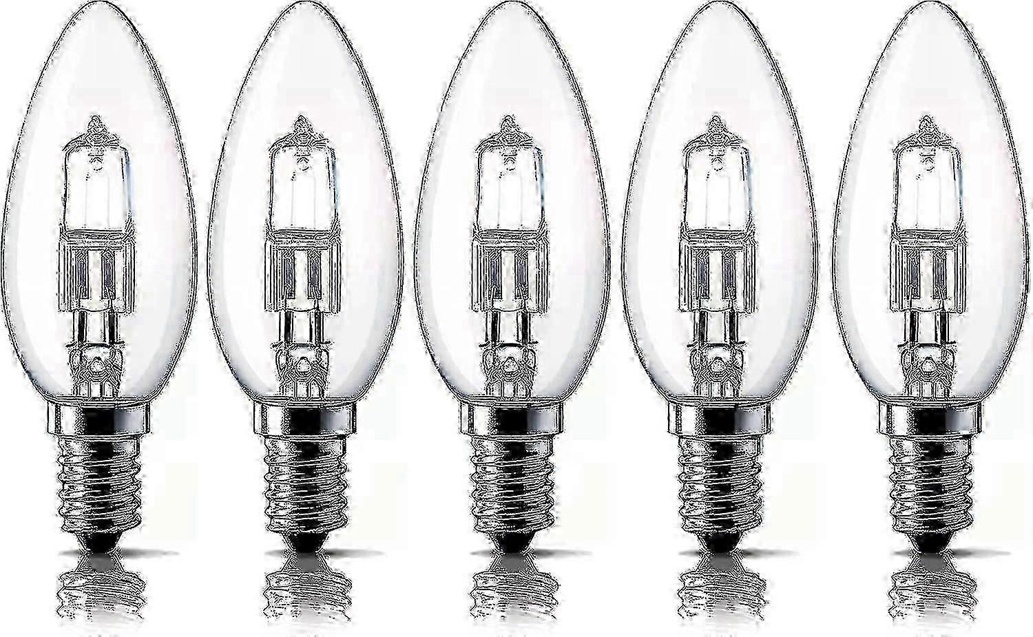 halogen light bulbs E14 28w SES dimmable 2700k 5-pack