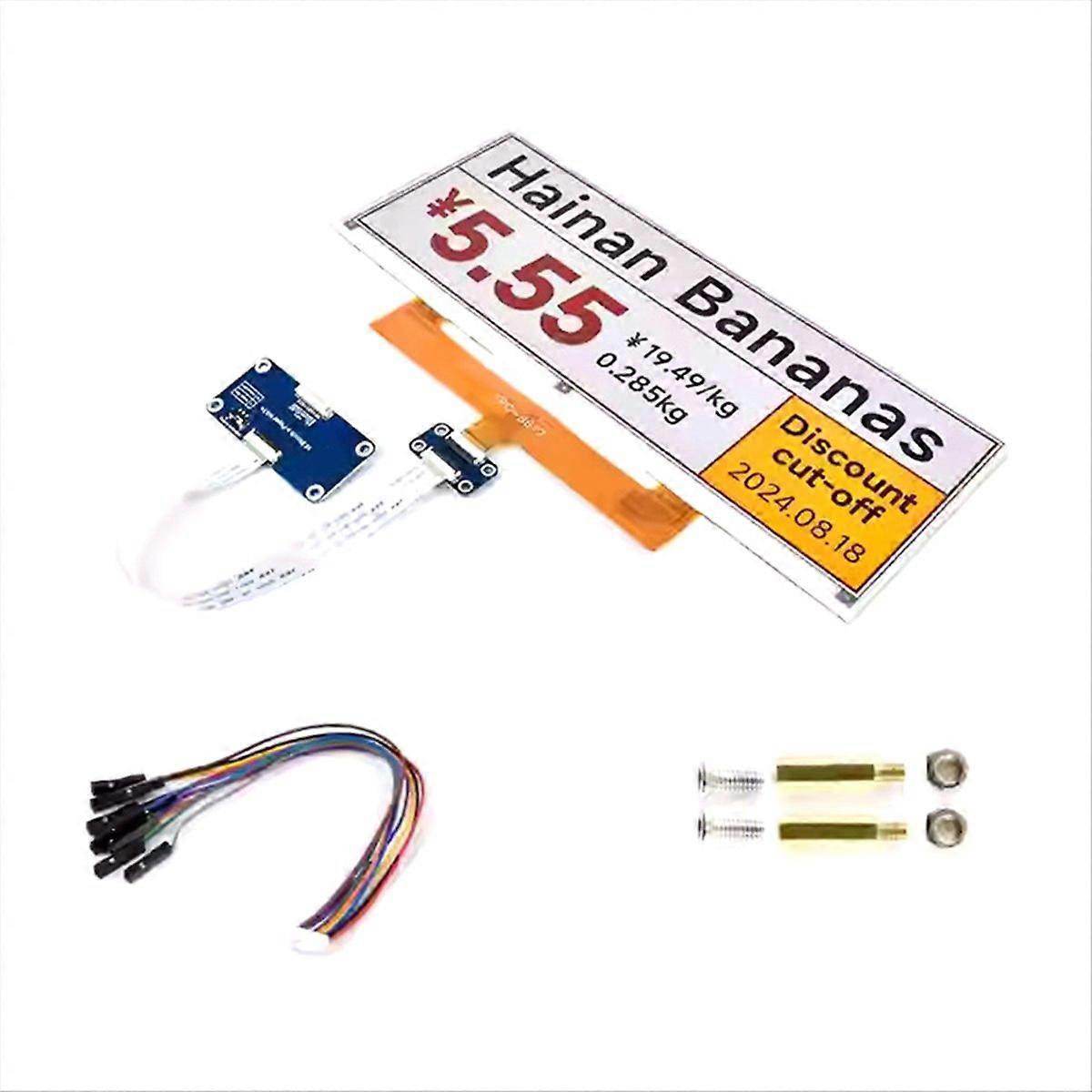 Para Raspberry Pi 10.85 polegadas E-Paper Display HAT Interface SPI Alta Resolução 1360x480 Leve &L