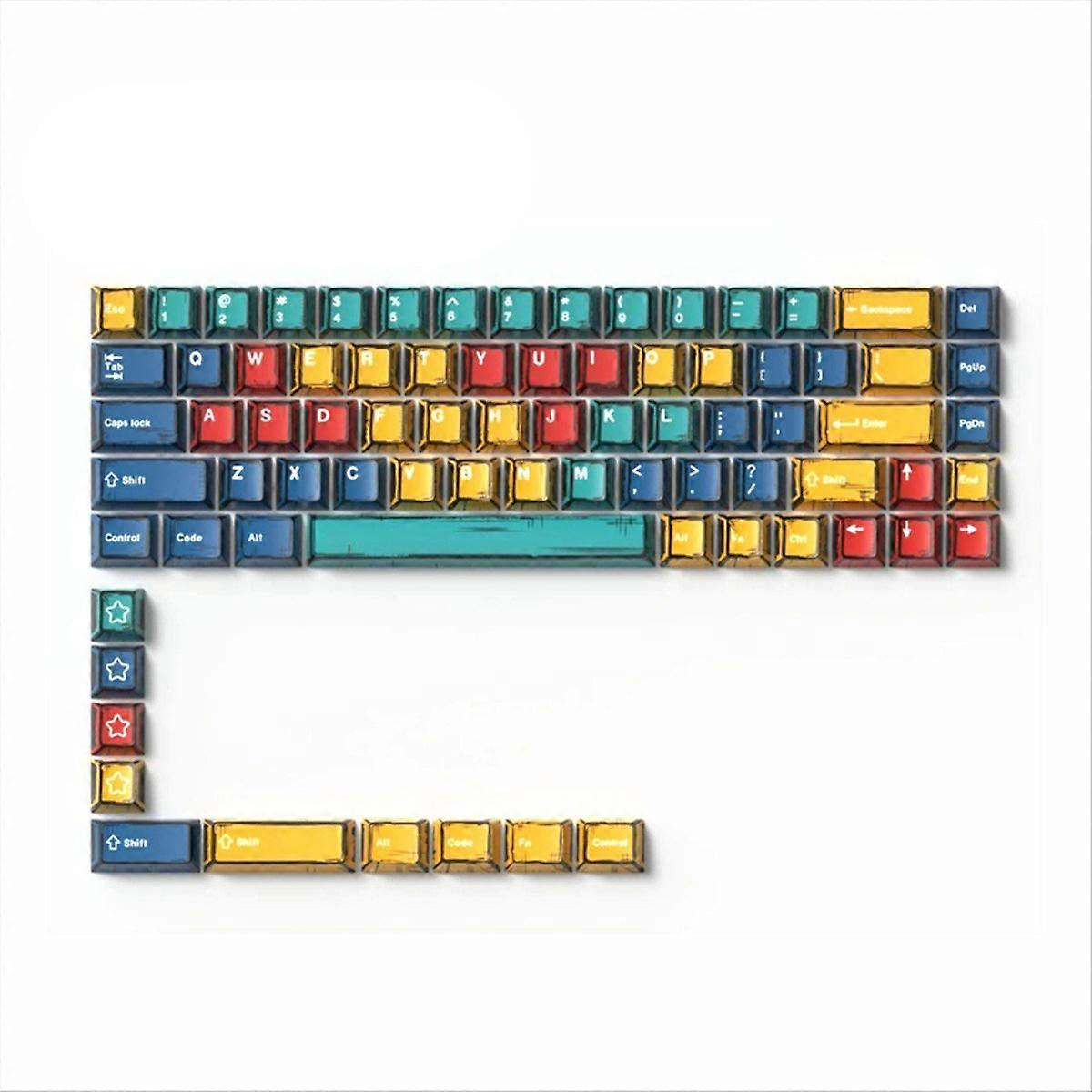 Comic Keycaps EVA01 BOW-Cherry Profile PBT Dye-Sub 78 Keys D
