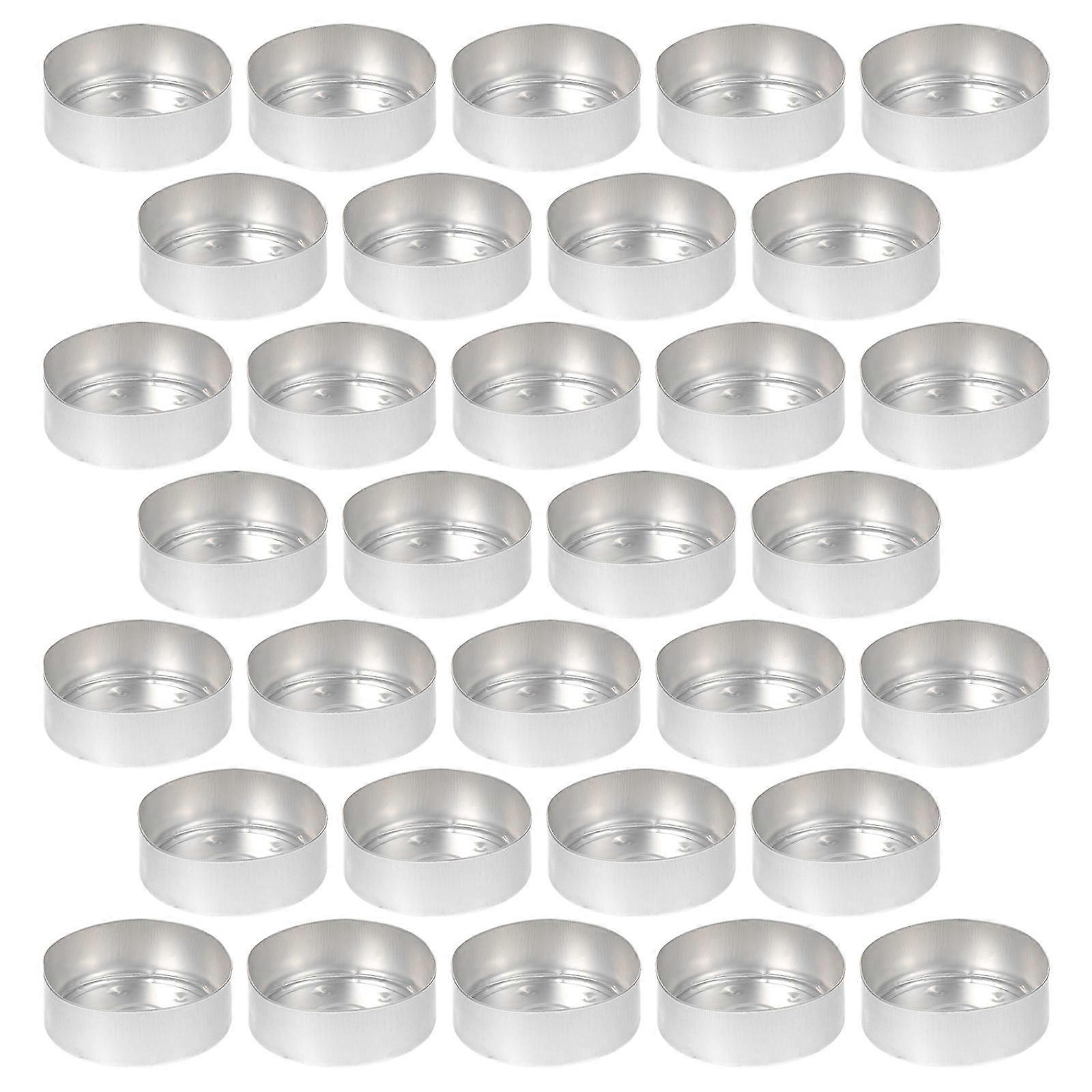 Aluminum Candle Cup Case for Storage 50Pcs Tea Light Cup Holder