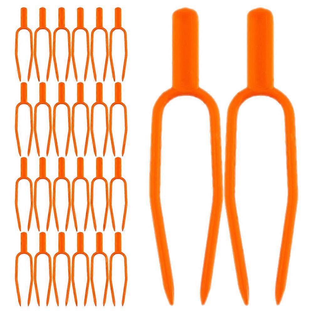 Vine Clips Plastic Strawberry Support Clips for Garden 1500Pcs Orange