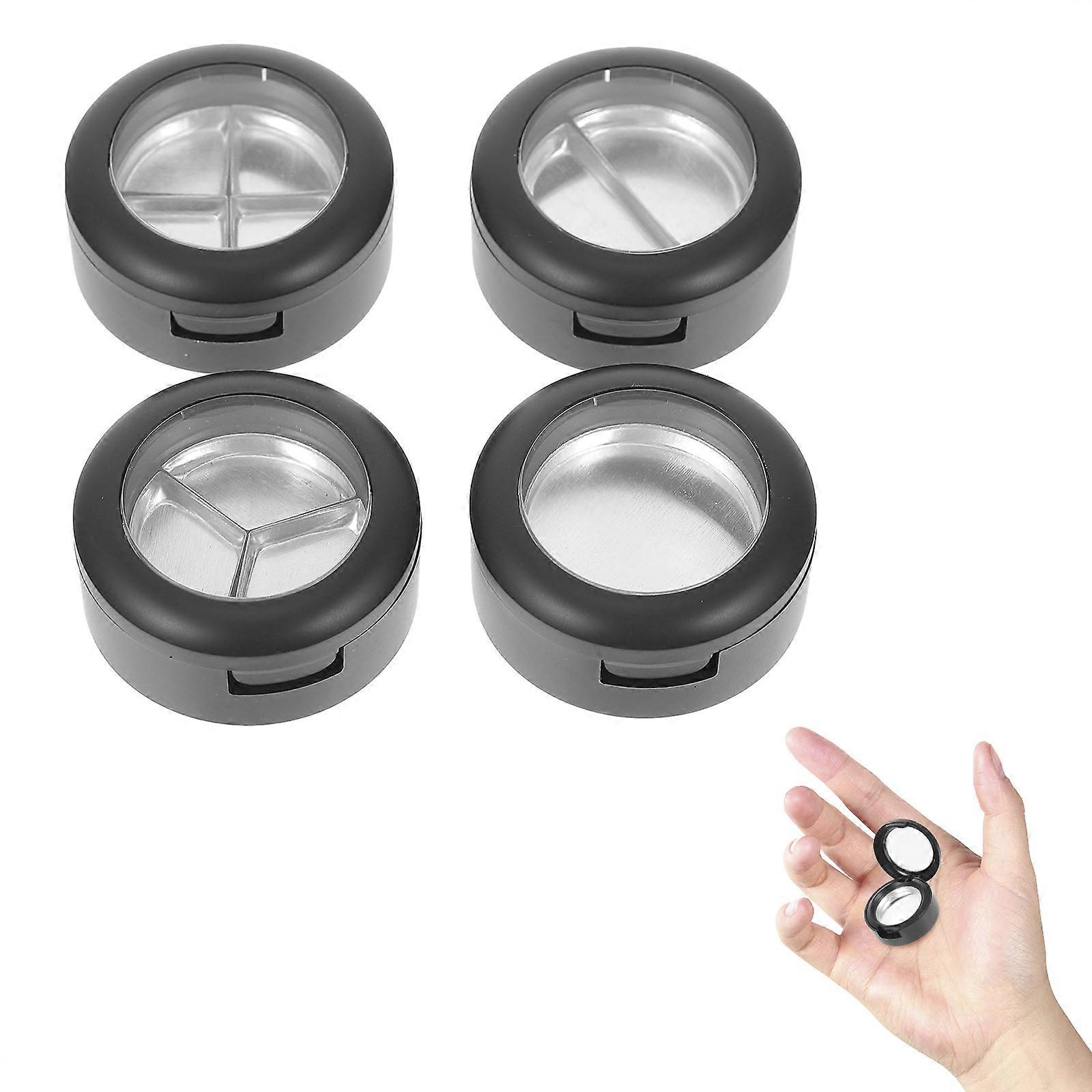 Plastic Empty Lipstick Eyeshadow Case for Storage 4Pcs Multi-Grid Organizer
