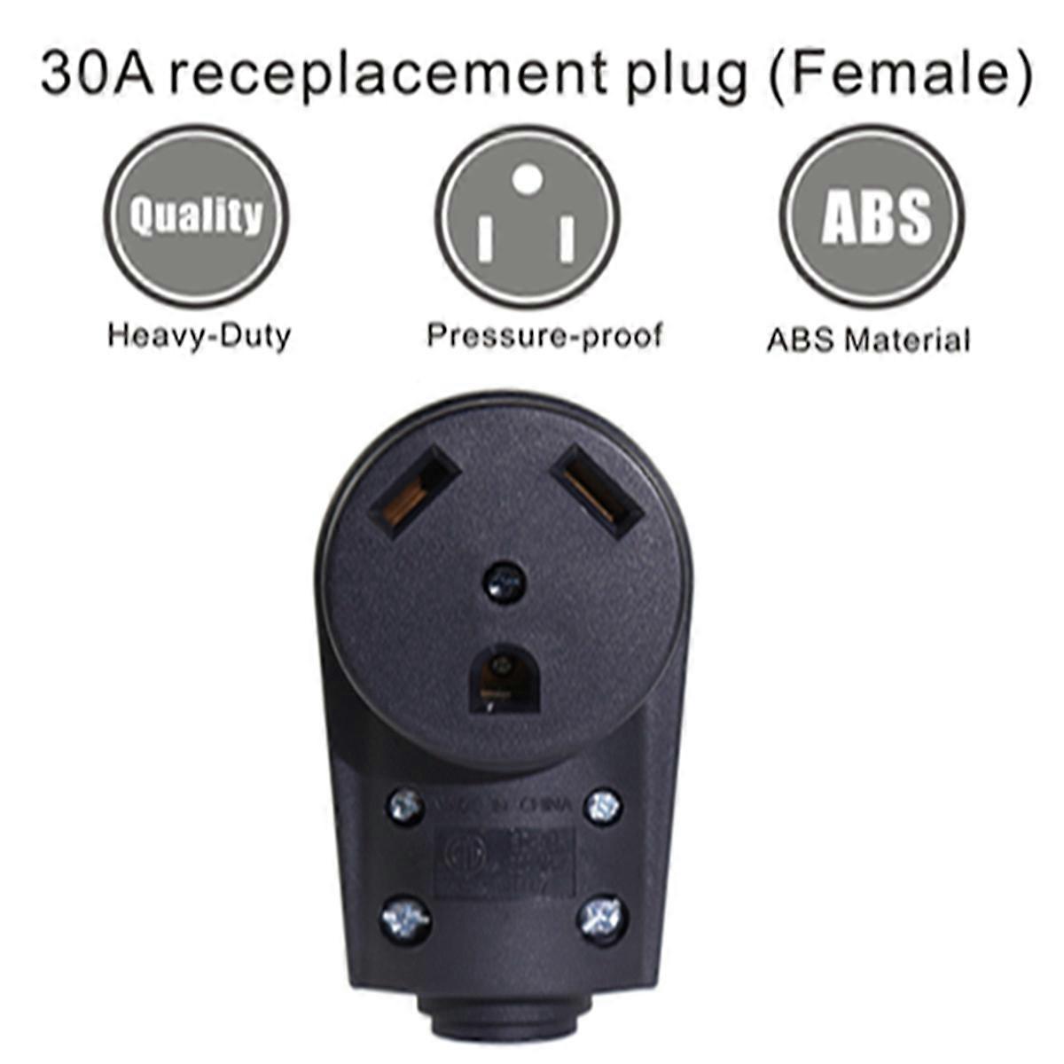 Female Rv Plug Replacement for 30A 125V Rv Use Replacement Plug