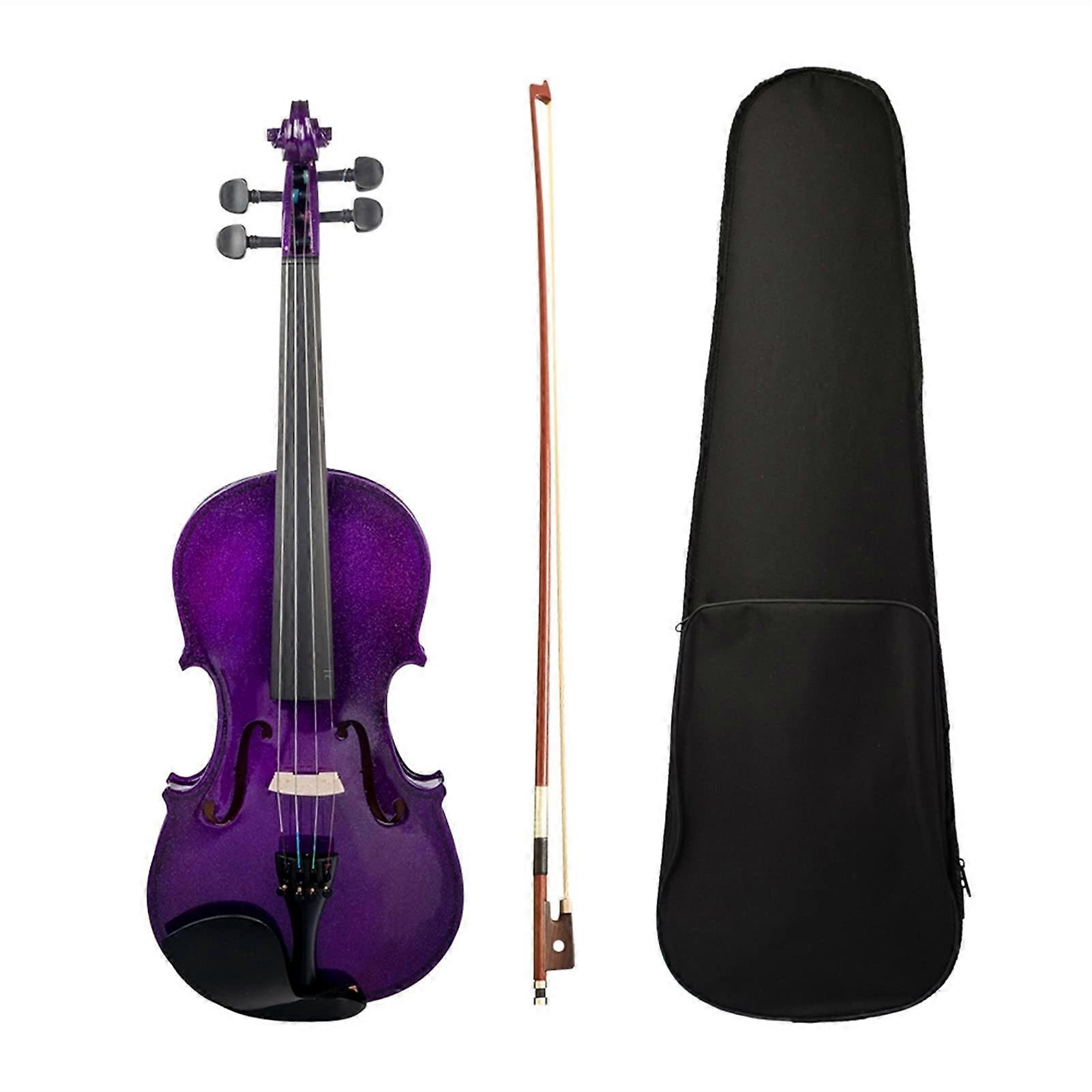Beginner Violin Full Size with Case and Bow, ReadytoPlay Setup, Clear Focused Sound