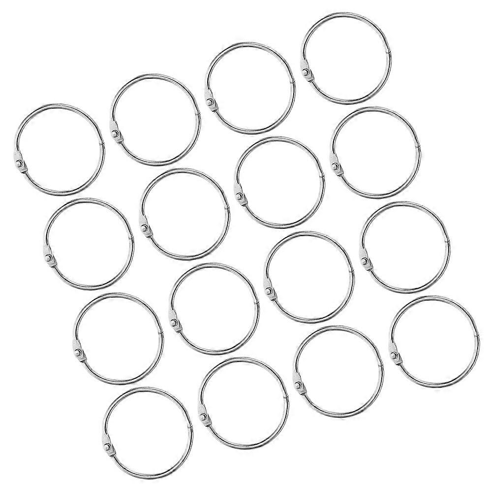 Binder Rings Metal for Organizing 40Pcs Multi-Function Key Rings Silver