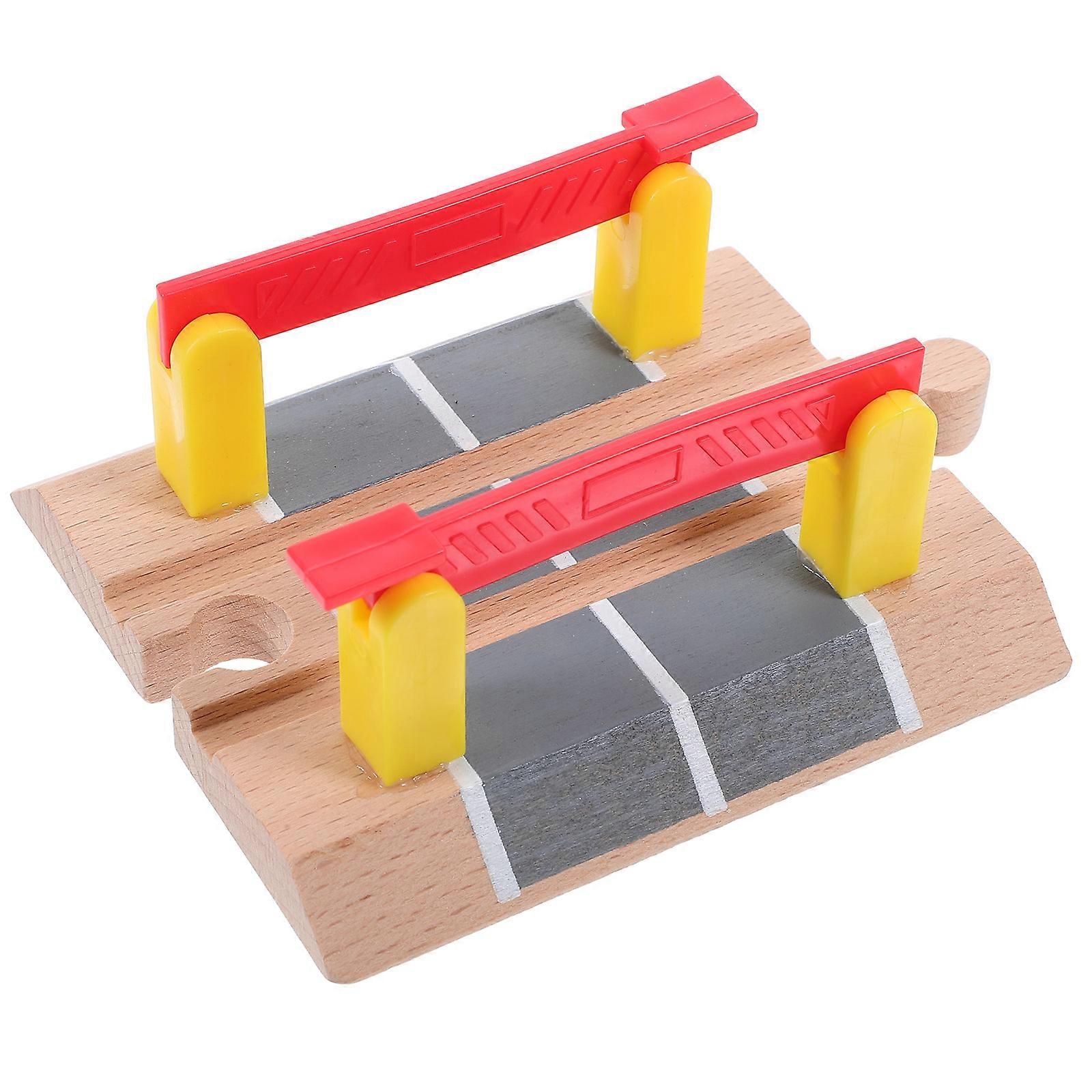 Train Track Railing Barrier Plaything for Play 3Pcs Toy Set