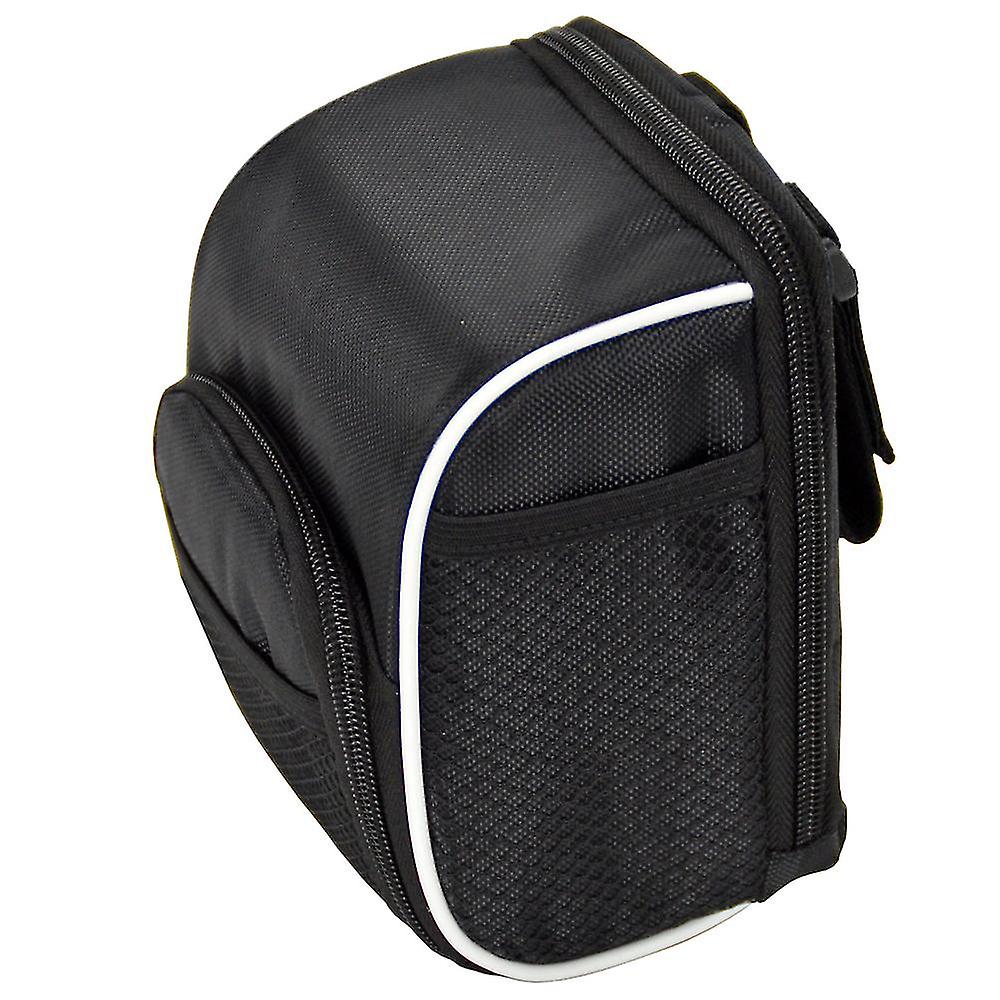 Pink Bike Handlebar Bag With Rain Cover - Waterproof Front Hanging Pouch For Road, Mountain & City Bicycles
