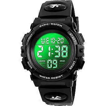 Orologio digitale per bambini Sport Impermeabile Orologio elettronico Sveglia Cronometro (nero)