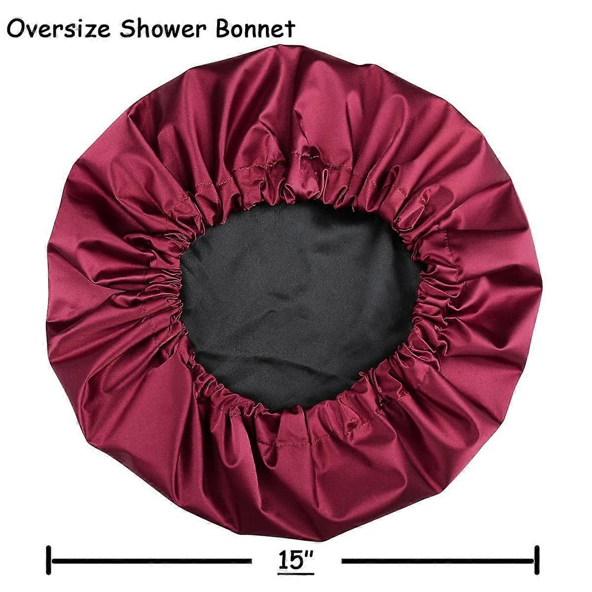 Waterproof Shower Cap for Extra Large Women's Long Dreadlocks Braids