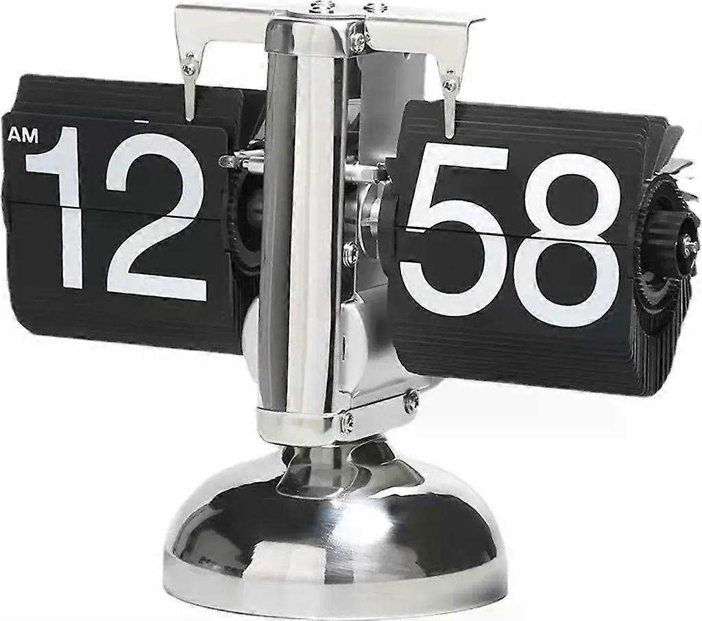 Retro Digital Flip Down Clock with Internal Gear Drive