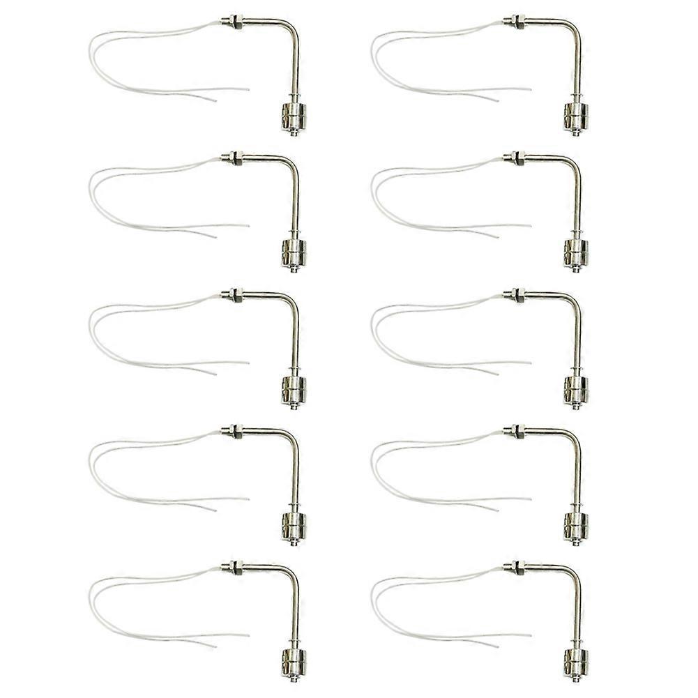 10pc 75/100/150mm Stainless Steel Float Switch Tank Right Angle Water Level Sensor L Type Float Switch Controller 100MM