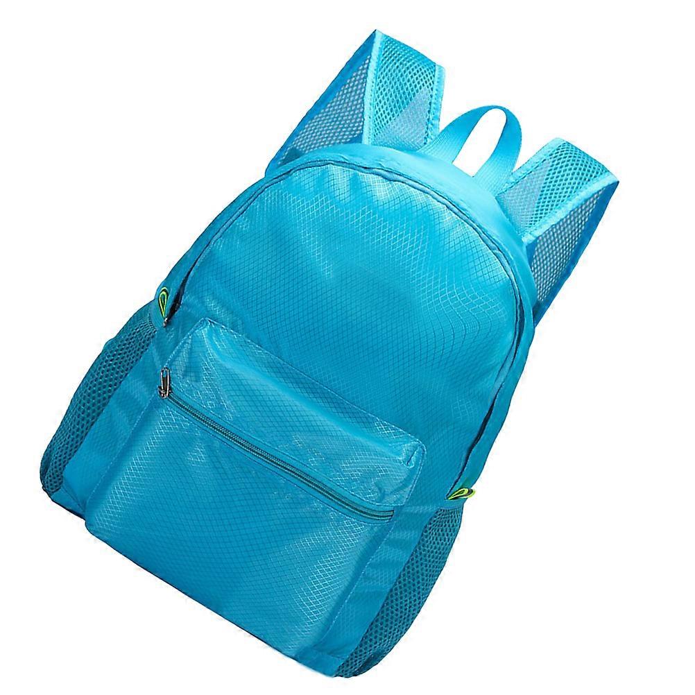 Grid Pattern Backpack Foldable for Outdoor Use 2Pcs Travel