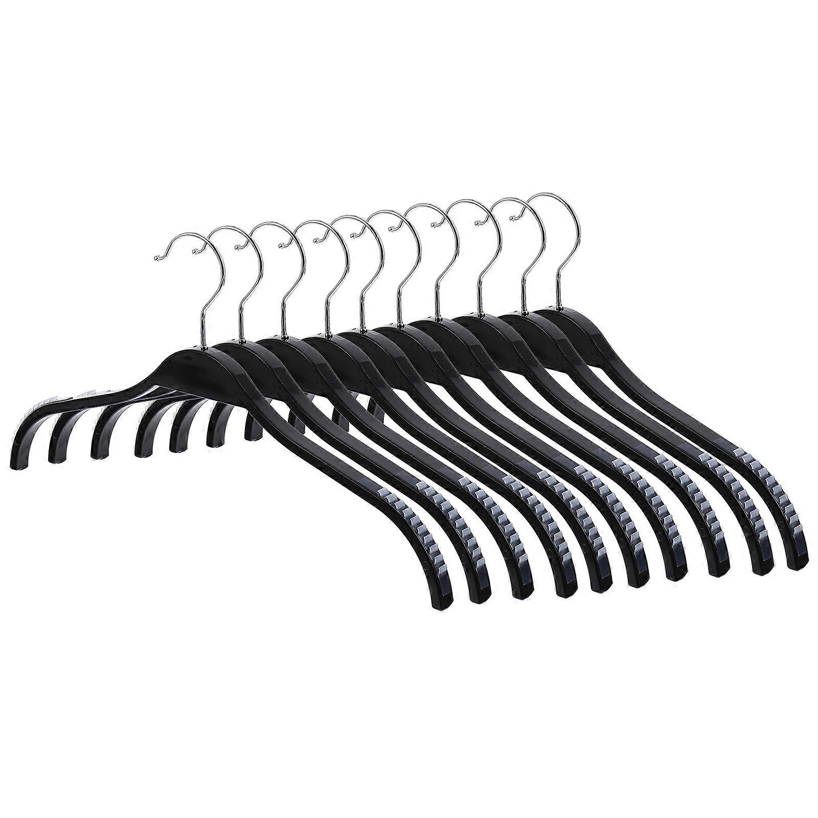 Practical Plastic Coat Hangers Traceless Set for Storage Use 1Set