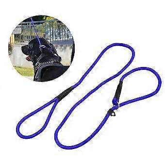 Pet Dog Leash Durable Nylon Adjustable Loop Training Lead Collar 150Cm Blue