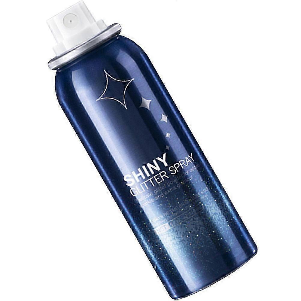 Blå highlighterpudder kroppsglitterspray for spraying 60 ml