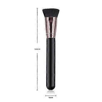 PVC Foundation Brush for Makeup Use with Black Wooden Handle Single Piece