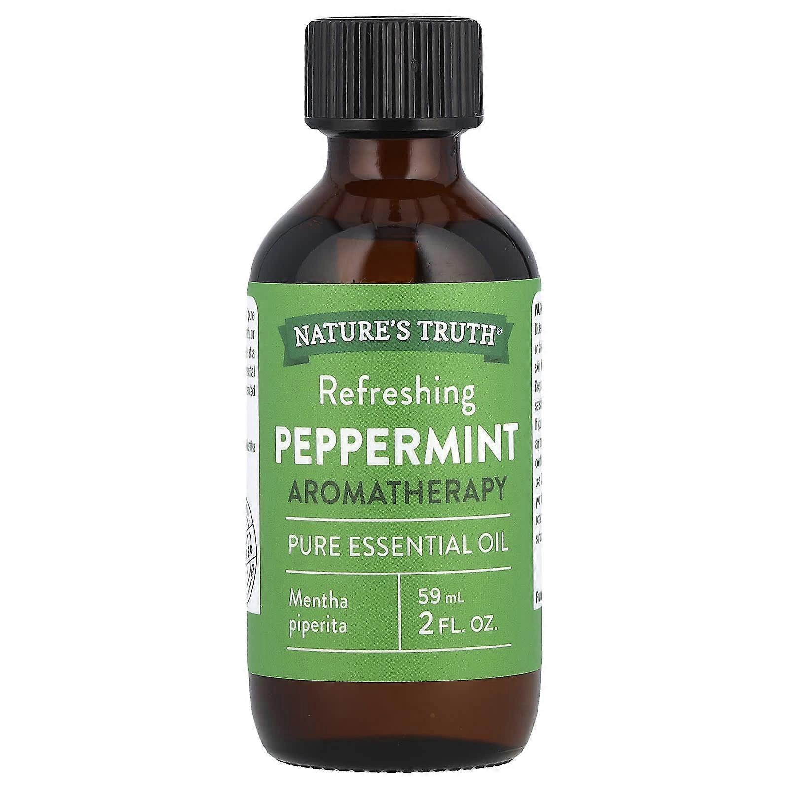 Nature's Truth, Pure Essential Oil, Refreshing Peppermint, 2 fl oz (59 ml), 2-Pack